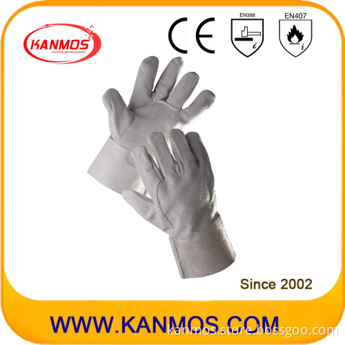 27cm Cowhide Split Leather Industrial Safety Welding Work Gloves (11102)